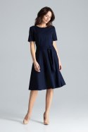 Sukienka Model L043 Navy - Lenitif - XL Sukienka Model L043 Navy - Lenitif - XL