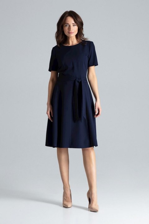 Sukienka Model L043 Navy - Lenitif - S Sukienka Model L043 Navy - Lenitif - S