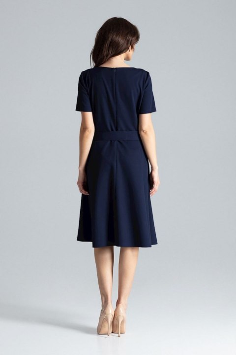 Sukienka Model L043 Navy - Lenitif - S Sukienka Model L043 Navy - Lenitif - S