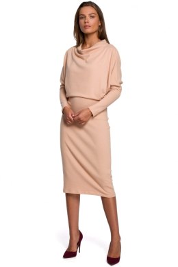 Sukienka Model S245 Beige - Stylove - 2XL/3XL