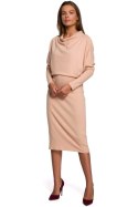 Sukienka Model S245 Beige - Stylove - S/M Sukienka Model S245 Beige - Stylove - S/M