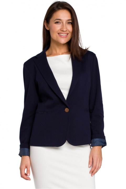 Żakiet Model S154 Navy - Stylove - M Żakiet Model S154 Navy - Stylove - M