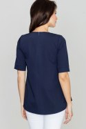 Bluzka Model K370 Navy - Lenitif - M Bluzka Model K370 Navy - Lenitif - M