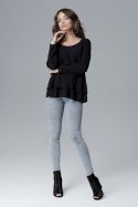 Bluzka Model L020 Black - Lenitif - M Bluzka Model L020 Black - Lenitif - M