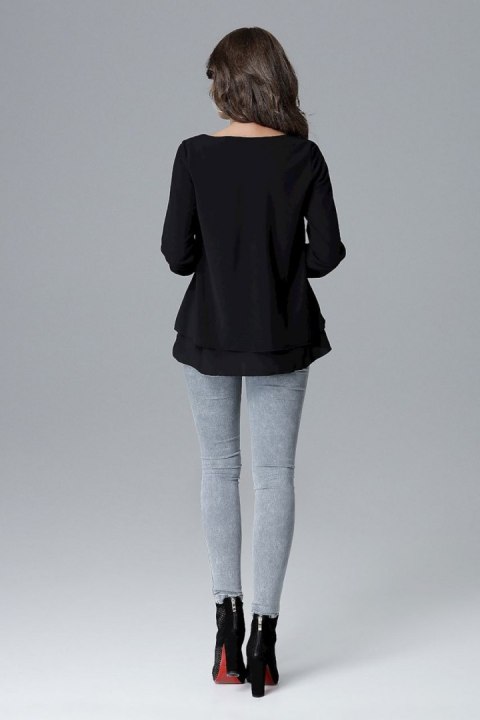 Bluzka Model L020 Black - Lenitif - M Bluzka Model L020 Black - Lenitif - M