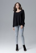 Bluzka Model L020 Black - Lenitif - M Bluzka Model L020 Black - Lenitif - M