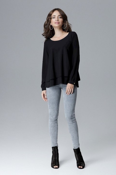 Bluzka Model L020 Black - Lenitif - M Bluzka Model L020 Black - Lenitif - M
