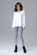 Bluzka Model L020 Ecru - Lenitif - L Bluzka Model L020 Ecru - Lenitif - L