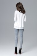 Bluzka Model L020 Ecru - Lenitif - XL Bluzka Model L020 Ecru - Lenitif - XL