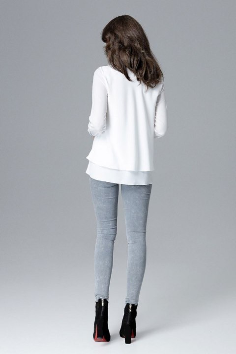 Bluzka Model L020 Ecru - Lenitif - XL Bluzka Model L020 Ecru - Lenitif - XL