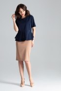 Bluzka Model L026 Navy - Lenitif - L Bluzka Model L026 Navy - Lenitif - L