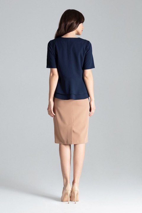 Bluzka Model L026 Navy - Lenitif - L Bluzka Model L026 Navy - Lenitif - L