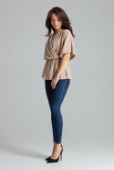 Bluzka Model L063 Beige - Lenitif - M Bluzka Model L063 Beige - Lenitif - M