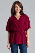 Bluzka Model L063 Bordo - Lenitif - M Bluzka Model L063 Bordo - Lenitif - M