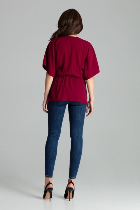 Bluzka Model L063 Bordo - Lenitif - M Bluzka Model L063 Bordo - Lenitif - M