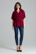 Bluzka Model L063 Bordo - Lenitif - s Bluzka Model L063 Bordo - Lenitif - s