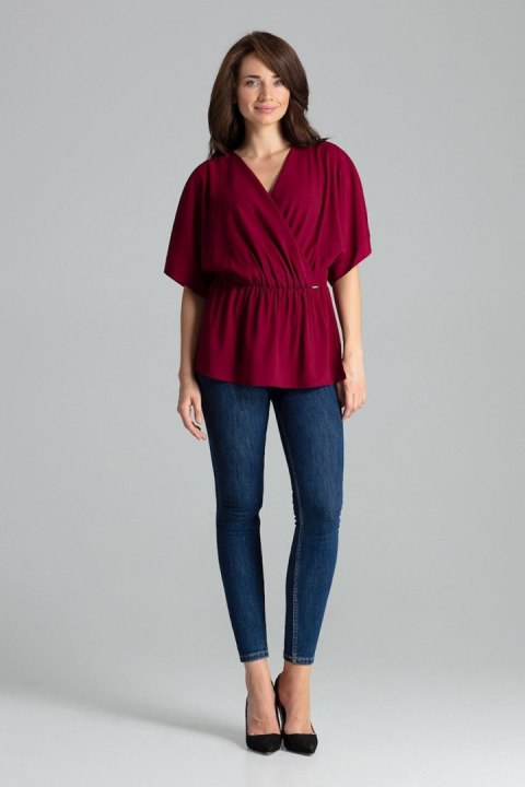 Bluzka Model L063 Bordo - Lenitif - s Bluzka Model L063 Bordo - Lenitif - s
