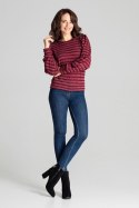 Bluzka Model L069 Bordo - Lenitif - S/M Bluzka Model L069 Bordo - Lenitif - S/M