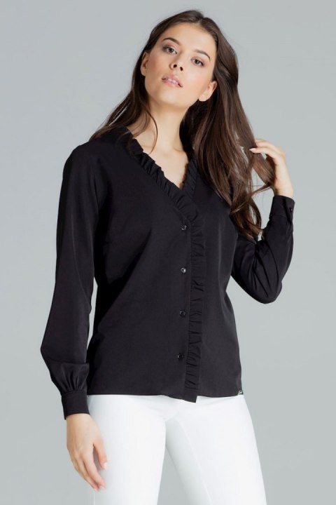 Bluzka Model L077 Black - Lenitif - L Bluzka Model L077 Black - Lenitif - L