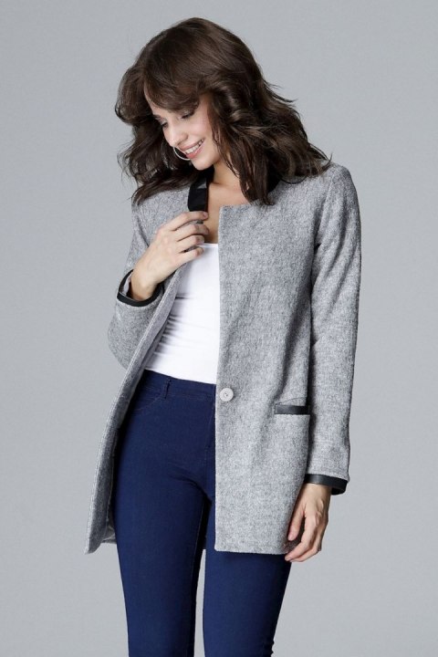Kurtka Damska Model L009 Grey - Lenitif - XL
