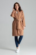 Płaszcz Damski Model L054 Beige - Lenitif - S/M Płaszcz Damski Model L054 Beige - Lenitif - S/M