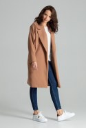 Płaszcz Damski Model L054 Beige - Lenitif - S/M Płaszcz Damski Model L054 Beige - Lenitif - S/M
