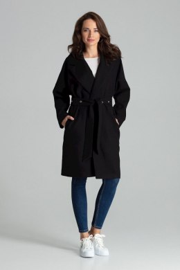 Płaszcz Damski Model L054 Black - Lenitif - L/XL