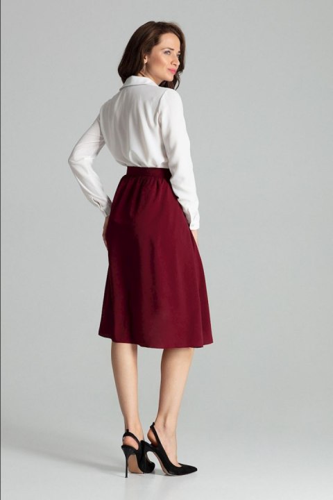 Spódnica Model L060 Bordo - Lenitif - XL Spódnica Model L060 Bordo - Lenitif - XL