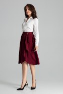 Spódnica Model L060 Bordo - Lenitif - s Spódnica Model L060 Bordo - Lenitif - s