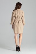 Sukienka Model L058 Beige - Lenitif - S/M Sukienka Model L058 Beige - Lenitif - S/M