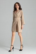 Sukienka Model L058 Beige - Lenitif - S/M Sukienka Model L058 Beige - Lenitif - S/M