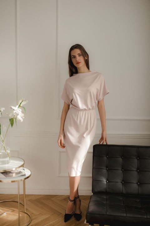 Sukienka Model L087 Pink - Lenitif - L Sukienka Model L087 Pink - Lenitif - L