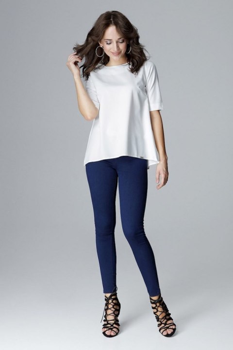 Bluzka Model L002 Ecru - Lenitif - XL Bluzka Model L002 Ecru - Lenitif - XL