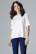Bluzka Model L002 Ecru - Lenitif - XL Bluzka Model L002 Ecru - Lenitif - XL
