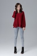 Bluzka Model L020 Bordo - Lenitif - M Bluzka Model L020 Bordo - Lenitif - M