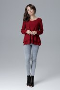 Bluzka Model L020 Bordo - Lenitif - M Bluzka Model L020 Bordo - Lenitif - M