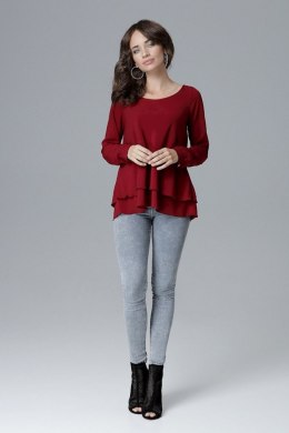 Bluzka Model L020 Bordo - Lenitif - s