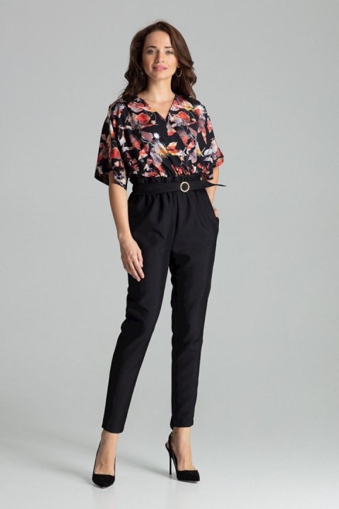 Spodnie Damskie Model L056 Black - Lenitif - XL Spodnie Damskie Model L056 Black - Lenitif - XL