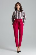 Spodnie Damskie Model L056 Bordo - Lenitif - S Spodnie Damskie Model L056 Bordo - Lenitif - S