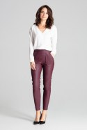 Spodnie Damskie Model L072 Bordo - Lenitif - L Spodnie Damskie Model L072 Bordo - Lenitif - L