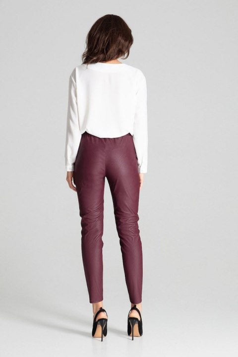 Spodnie Damskie Model L072 Bordo - Lenitif - L Spodnie Damskie Model L072 Bordo - Lenitif - L