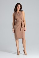 Sukienka Model L037 Brown - Lenitif - XL Sukienka Model L037 Brown - Lenitif - XL