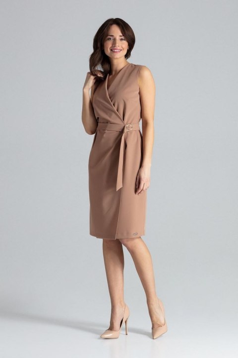 Sukienka Model L037 Brown - Lenitif - XL Sukienka Model L037 Brown - Lenitif - XL