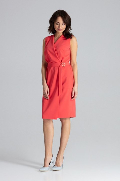 Sukienka Model L037 Coral - Lenitif - L Sukienka Model L037 Coral - Lenitif - L