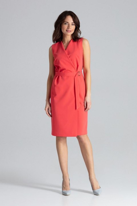 Sukienka Model L037 Coral - Lenitif - XL Sukienka Model L037 Coral - Lenitif - XL