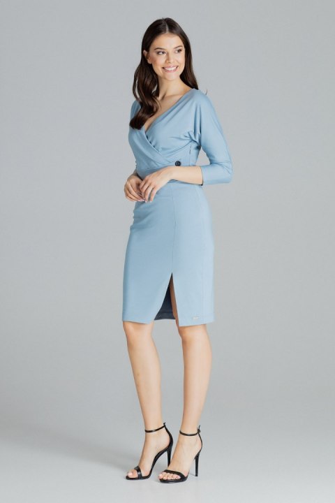 Sukienka Model L086 Blue - Lenitif - L Sukienka Model L086 Blue - Lenitif - L