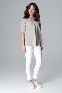 Bluzka Model L002 Beige - Lenitif - XL