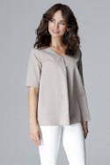 Bluzka Model L002 Beige - Lenitif - s