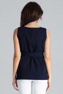 Bluzka Model L041 Navy - Lenitif - M Bluzka Model L041 Navy - Lenitif - M