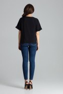Bluzka Model L052 Black - Lenitif - M Bluzka Model L052 Black - Lenitif - M